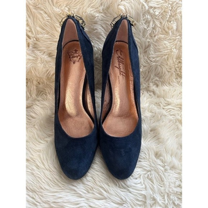 Anthropologie Miss Albright Jeweled Cabochon Navy‎ Pumps